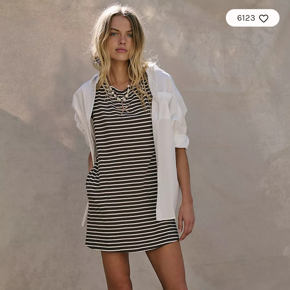 Striped Sleeveless Top - Black and White